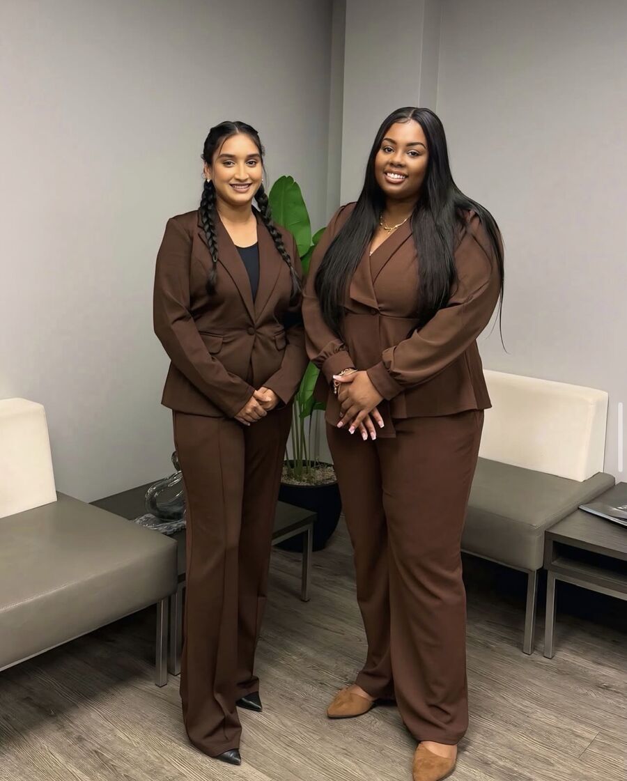 Two Zenith Glow Inc. representatives at the office