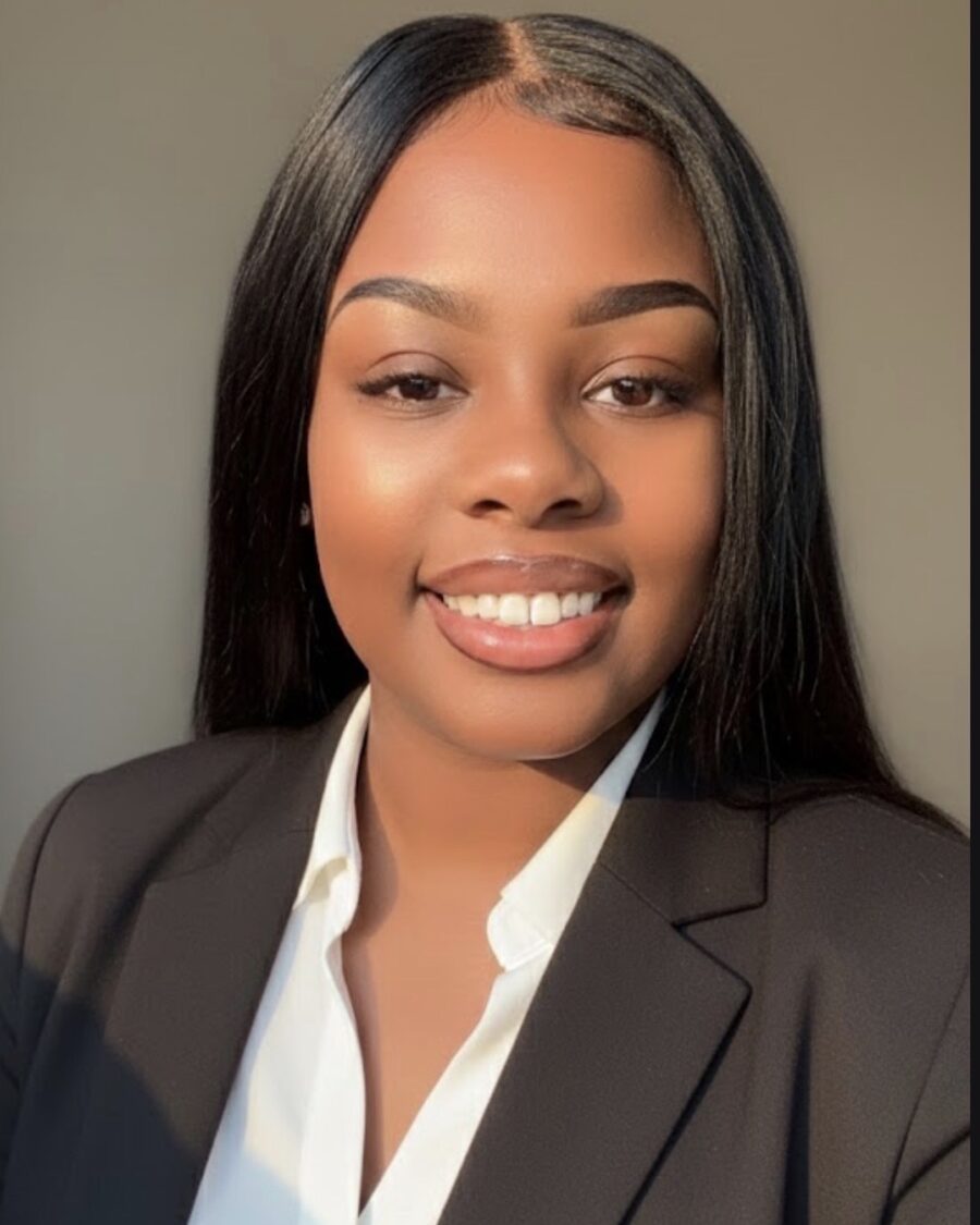 Zenith Glow representative in business attire